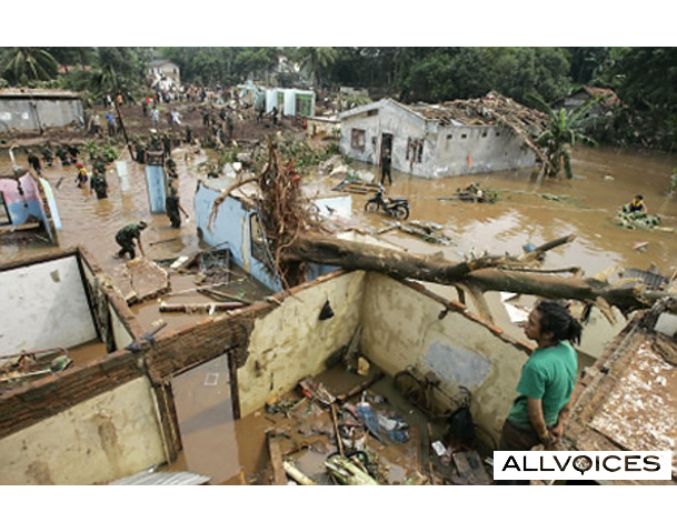 Flash floods in Papua