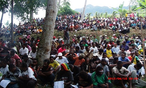 Mako Tabuni Funeral Post 7 Sentani West Papua 2012