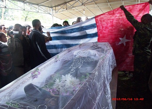 Mako Tabuni Funeral Post 7 Sentani West Papua 2012