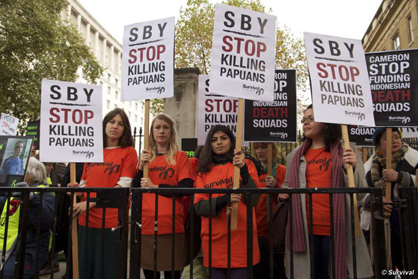 Mensenrechtenactivisten werpen smet op Indonesisch staatsbezoek aan Londen