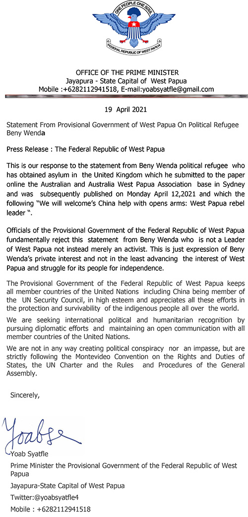 press release federal republic of west papua-2021-04-19-1