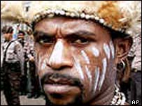 Papuan separatist demonstrator 