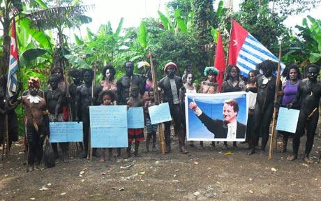 Tribespeople in West Papua